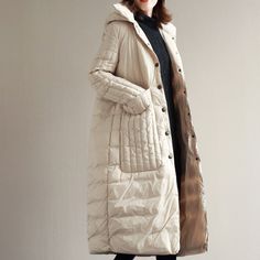 White-Loose-Fitting-women-Winter-90% -Duck-Down-Jackets-Down-Jacket-Women-Down-Coat-Plus-Size Luxury Winter White Down Outerwear, Plus Size Warm Coats, Long Winter Coats Women Plus Size, Luxury Duck Down Quilted Jacket For Winter, Puffer Coat Plus Size, Plus Size Long Winter Coats, Plus Size Women Long Coat, Luxury Duck Down Quilted Jacket For Cold Weather, Long Coat Plus Size Women