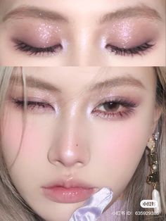 Mauve Douyin Makeup, Jelly Eye Makeup, Douyin New Year Makeup, Ethereal Douyin Makeup, Kbeauty Korean Makeup Looks, K Beauty Eye Makeup, Red Eye Makeup Douyin, Purple Eye Makeup Douyin, Douyin Birthday Makeup