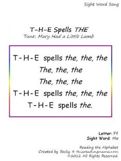 an image of a poem with the words t h e - e spell