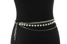 Pretty chain belt is a delicate and feminine accessory that adds a touch of elegance to any outfit. It is made up of a series of small interconnected metal links, creating a seamless and fluid design. The chain belt is typically crafted from high-quality materials such as sterling silver or gold-plated metal, giving it a luxurious and polished appearance. The links are often intricately designed, featuring beautiful patterns or filigree work that adds to its charm. The belt can be adjustable, al