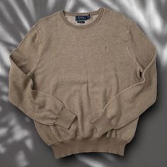 Men's Large Polo Ralph Lauren Pima Cotton Sweater Pullover Brown Like New No Flaws Sweater Pullover, Sweaters Crewneck, Cotton Sweater, Pima Cotton, Brown Color, Polo Ralph, Polo Ralph Lauren, Men Sweater, Ralph Lauren