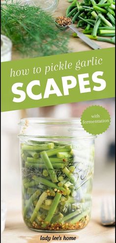 the cover of how to pickle garlic scapes