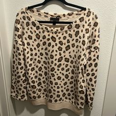 J. Crew Sweater Size Medium Never Been Worn! Casual Leopard Print Sweater, J Crew Sweater, Jcrew Sweater, Sweater Sizes, J Crew, Womens Tops, Size Medium, Cream, Women Shopping