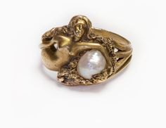 Fresh Water Pearl Ring, Gold Mermaid, Mermaid Jewelry, Freshwater Pearl Ring, Beating Heart, Dope Jewelry, Funky Jewelry, Jewelry Lookbook, Fresh Water Pearl