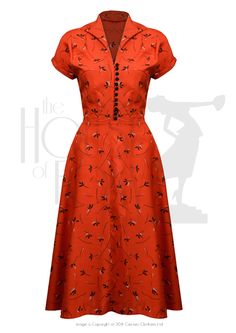 1940s Hostess Dress in 1940s vintage rayon fabric 1940 Style, Fashion 40s, Hostess Dresses, Vintage Trends, Fascinating Facts