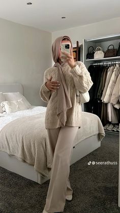 Outfit Muslim, Outfit Modest, Nude Outfits, Muslim Fashion Hijab Outfits