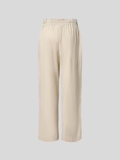 JFN Cotton Casual Plain Loose Pants | justfashionnow Beige Ankle-length Pants With Elastic Waistband, Beige High-waist Pants With Elastic Waistband, Neutral Trousers With Elastic Waistband, High Waist Beige Pants With Elastic Waistband, Beige Ankle-length Harem Pants With Elastic Waistband, Beige High Waist Harem Pants With Elastic Waistband, Loosely Fitted Beige Pants With Elastic Waistband, Beige Pants With Elastic Waistband And Loosely Fitted Hips, Neutral Ankle-length Bottoms With Elastic Waistband