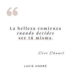 an image of a quote with the words,'la belezza comienza e