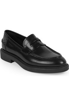 Vagabond Shoemakers Alex Penny Loafer (Women) | Nordstrom Classic Slip-on Platform Loafers With Brogue Detailing, Slip-on Moc Toe Loafers For Office, Semi-formal Patent Leather Slip-on Loafers, Classic Patent Leather Slip-on Loafers, Business Patent Leather Platform Loafers With Almond Toe, Classic Platform Loafers For Work With Rubber Sole, Moc Toe Slip-on Loafers For Office, Formal Slip-on Platform Loafers With Brogue Detailing, Business Moc Toe Loafers For Fall