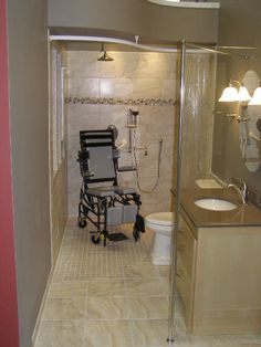 small accessible roll in shower Home Modifications