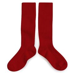 Very soft knee-high socks knitted in Egyptian cotton, made in France.The Collégien Socks are comfortable and extra soft thanks to the qualitative Egyptian cotton they are knitted in.Fabric: 100% Egyptian cotton Color: Carmine RedComposition: 84% long fibre Egyptian cotton, 14% polyamide, 2% elastane (lycra). Fits True to size. In between sizes, size up.Machine wash at 40°. Dry at moderate temperature. Casual Red Winter Stockings, Comfortable Solid Color Winter Hosiery, Comfortable Winter Hosiery In Solid Color, Soft Knee-high Socks For Stocking Stuffers, Red Knee-high Stockings For Winter, Casual Red Knee-high Socks, Red Stretch Knee-high Leg Warmers, Comfortable Winter Hosiery, Fitted Red Knee-high Socks