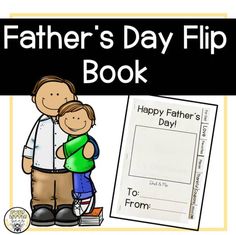 father's day flip book with the text happy father's day