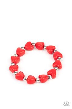 Pack of five bracelets in assorted colors and shapes with a retail price of $1 each. Featuring silver beads, the Valentine's Day inspired stretchy bracelets feature heart-shaped beads in shades of red, pink, blue, and multicolored. Bracelets Colors, Kandi Inspo, Paparazzi Accessories Jewelry, Heart Bracelets, Valentines Bracelets, Bracelet Craft, Bracelet Kits, Paparazzi Accessories, Accessories Set