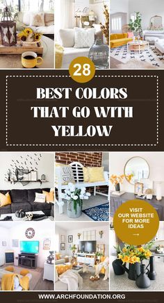 the best colors that go with yellow