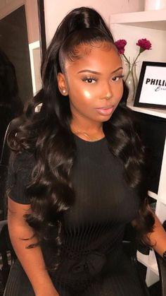 saw in weave hair hairstyles black women african americans Saw In Weave Hair Hairstyles, Brushed Out Curls, Brazilian Body Wave Hair, Beautiful Black Hair, Hairstyles Black Women, Weave Hair