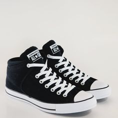 Converse Chuck Taylor All Star Street Mid / High Top Black / Black / White Unisex Sneakers / Boots 151041f Nwt Brand: Converse Model: Chuck Taylor All Star Hi Style Code: 151041f Color: Black / Black / White Gender: Unisex, Listed As Men's Shoes. Size Guide: Us Men's 10 / Us Women's 12 / Uk 10 / Eur 44 / Cm 28.5 Us Men's 11.5 / Us Women's 13.5 / Uk 11.5 / Eur 46 / Cm 30 Us Men's 12 / Us Women's 14 / Uk 12 / Eur 46.5 / Cm 30.5 Us Men's 13 / Us Women's 15 / Uk 13 / Eur 48 / Cm 31.5 Easy Streetwear Casual Black Canvas Shoes With Elastic Laces, Sporty Black Canvas Shoes With Boost Midsole, Black Casual Canvas Shoes With Elastic Laces, Casual Converse Sneakers With Elastic Laces, Black Mid-top Canvas Shoes, Casual Black Converse Sneakers, Converse Mid-top Sneakers For Streetwear, Urban Black Mid-top Canvas Shoes, Black High-top Sneakers With Elastic Laces For Streetwear