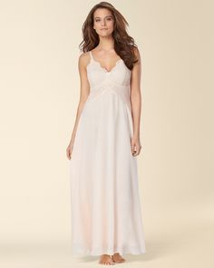 Lace Long Porcelain Nightgown Shop Nightgowns, Silk Chemise & More - Soma Night Gowns For Women, White Nightgown, Long Nightgown, Silk Chemise, Night Gowns, Gowns For Women, Soma Intimates, The Vanishing, Dreamy Dress