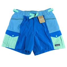 Patagonia Outdoor Everyday 4" Bayou Blue Cargo Shorts Women's Size S - Xl Note: Size Medium Was Used For Photography Purpose. New With Tags. Patagonia Hiking Shorts With Pockets, Blue Swim Trunks With Pockets For Outdoor Activities, Patagonia Bottoms With Built-in Shorts For Outdoor Activities, Patagonia Shorts With Pockets For Outdoor Activities, Patagonia Bottoms With Pockets For Outdoor Activities, Blue Hiking Bottoms With Side Pockets, Casual Blue Bottoms For Outdoor Activities, Patagonia Beach Shorts With Pockets, Casual Blue Patagonia Bottoms