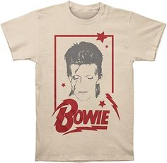 David Bowie Aladdin Frame Mens T-shirt* 100% Cotton Preshrunk* Officially Licensed Band T-shirt.* Brand New Adult Men's t-shirt. David Bowie was an English singer, songwriter, and actor who is considered one of the most influential musicians of the 20th century. His merchandise t-shirts are a popular way for fans to show their appreciation for his music and his iconic image. David Bowie merchandise t-shirts feature a variety of designs, including the singer's signature lightning bolt logo, album covers, and song lyrics. Some of the most popular designs include: The Ziggy Stardust lightning bolt logo t-shirt: This classic design features the lightning bolt logo that Bowie used during his Ziggy Stardust persona. David Bowie Shirt, Bowie Shirt, David Bowie T Shirt, Neo Grunge, Tokyo Street Fashion, I'm With The Band, Oui Oui, Band Shirts, Grunge Style