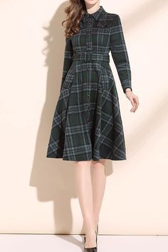 Plaid Wool Dress, Bat Vtuber, Pallid Bat, Winter Wool Dress, Cloak Dress, Woolen Dress, Woolen Dresses, Summer Coats, Winter Pants