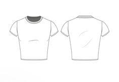 the front and back views of a t - shirt