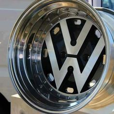 a vw wheel is shown in this image