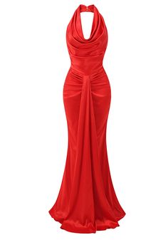 Halter%20draped%20Mermaid%20Maxi%20Dress%20Red%0D%0ADESIGN%3A%0D%0A%0D%0AColor%3A%20Red%0D%0AHalterneck%0D%0ASleeveless%0D%0ADraped%20detail%0D%0AMermaid%20design%0D%0AOpen%20back%20design%0D%0AConcealed%20zipper%20at%20back%0D%0AStretch%20Type%3A%20Stretchy%0D%0AGentle%20Dry%20Clean%20Only%0D%0ALength%3A%20Maxi%0D%0A%0D%0AMATERIAL%3A%0D%0A%0D%0ADouble%20Duchess%20Satin%20%2B%20Polyester%20%2B%20Spandex%0D%0ADelicate%20sewing%20and%20hemming%20by%20durable%20needle%20lockstitch%20machine.%0D%0AYKK%20zipper%20(known%20as%20the%20most%20durable%20and%20reliable%20zippers%20manufactured%20today).%0D%0ATo%20maintain%20the%20beauty%20of%20your%20garment%2C%20please%20follow%20the%20care%20instructions%20on%20the%20attached%20label.%0D%0AColour%20may%20vary%20due%20to%20lighting%20on%20images.%2 Outfits Feminine, Valentine Outfits, Sleeve Patterns, Pleated Long Dress, Halter Dresses, Valentines Outfit, Mermaid Maxi Dress, Feminine Outfits, Dresses Winter