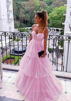 A Line Sweetheart Sleeveless Long Floor Length Tulle Prom Dress Outfits For Women With Ruffles Prom Dress With Ruffles, Prom Dress For Teens, Sweep Train Prom Dress, Navy Prom Dresses, Dark Red Dresses, Ruffle Prom Dress, Ruffle Gown, Prom Dresses With Pockets, Red Dresses Classy