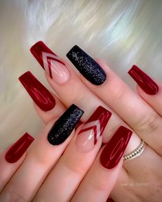 Best Summer Nails, Summer Nails Designs, Quinceanera Nails, Subtle Nails, Red Nail Designs, Luxury Nails, Nail Art Ideas, Coffin Nails Designs, Fancy Nails