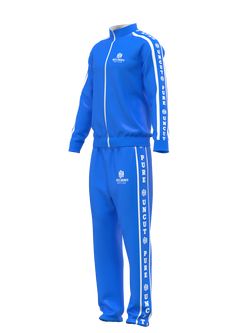 Stay comfortable and stylish with the Home Grown Hustler track suit. Made from a soft and stretchy fabric, this suit will keep you feeling great all day long. The relaxed fit allows for maximum mobility, making it perfect for any casual occasion. The bold logo adds a touch of flair to the jacket and pants, while the zipper pockets provide a convenient and secure place to store your essentials. Whether you're running errands, meeting up with friends, or just lounging at home, this track suit is t Blue Relaxed Fit Tracksuit Athleisure, Blue Stretch Activewear For Leisure, Blue Sportswear Tracksuit For Leisure, Blue Relaxed Fit Tracksuit With Long Sleeves, Blue Relaxed Fit Long Sleeve Tracksuit, Blue Athleisure Tracksuit For Leisure, Casual Blue Relaxed Fit Tracksuit, Blue Leisure Sportswear Tracksuit, Blue Cotton Sporty Tracksuit