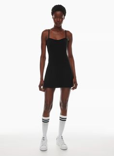 BUTTER TENNIS SPORTS DRESS | Aritzia Fitted Sleeveless Tennis Dress With Built-in Bra, Mini Tennis Dress With Built-in Bra For Workout, Fitted Tennis Dress With Built-in Bra For Summer, Fitted Tennis Dress With Built-in Bra For Spring, Black Tennis Dress With Built-in Bra For Summer, Summer Athleisure Dresses With Built-in Bra, Black Summer Tennis Dress With Built-in Bra, Black Tennis Dress With Built-in Bra, Sporty Mini Dress With Built-in Bra For Workout