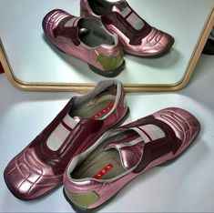 Sneaky Link, Quoi Porter, Slip On Trainers, Pink Metallic