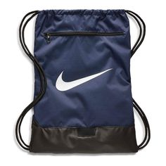 PRICES MAY VARY. EASY TO FILL & HAUL: The Nike drawstring bag features a minimal, lightweight design with an open top so you can throw in your workout gear and go. REINFORCED BOTTOM: Small drawstring bag is designed with a reinforced bottom to protect your gear against bumps and scrapes. STRING BACKPACK: The secure chord closure at the top of this Nike bag provides quick interior access to store your gear. ZIPPER POCKET: The bag has an easy access exterior zip pocket that keeps small items and v Gym Bag Men, Nike Gym Bag, Tennis Store, Gym Sack, Small Drawstring Bag, Nike Bags, String Bag, Backpack Sport, Blue Nike