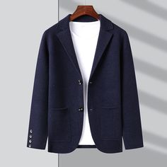 Get your order now: Top Grade New Autum Winter Brand Fashion Slim Fit Knit Blazer Mens Top Cardigan Sweater Casual Coats Jacket Mens Clothes 2022 alx Mens Top, Knit Blazer, Mens Cardigan, Mens Clothes, Hoodie Outfit, Denim Trousers, Casual Coat, Cotton Hoodie, Mens Activewear