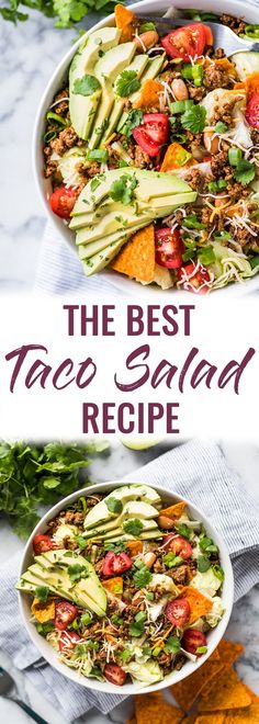 the best taco salad recipe with tortilla chips