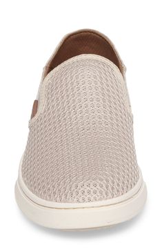 A breathable mesh vamp further enhances the relaxed, casual-chic appeal of a comfortable slip-on sneaker designed with a drop-in heel for stylish slide functionality. Style Name:Olukai 'Pehuea' Slip-On Sneaker (Women). Style Number: 5085113. Comfortable Beige Slip-on Sneakers With Textured Sole, Casual Slip-ons With Rubber Sole For Light Sports, Sporty Comfortable Sneakers With Woven Sole, Comfortable Textile Slip-ons With Woven Sole, Comfortable Mesh Slip-on Walking Shoes, Comfortable Slip-ons With Woven Sole, Summer Slip-on Mesh Sneakers, Lightweight Low-top Walking Shoes With Textured Sole, Beige Slip-on Sneakers For Light Sports