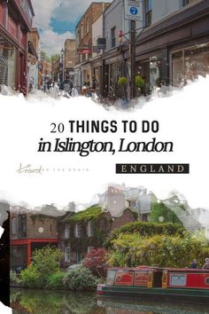 the front cover of 20 things to do in islington, london by english language