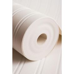 a roll of white wallpaper with stripes on it