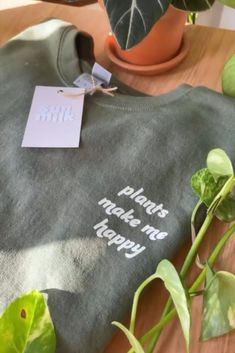 Embroidered Plant Lady Sweatshirt, Plant Lady, Embroidered Sweatshirt Keychain Maker, Dog Coffee, Plant Lover Gift, Cute Keychain, Plant Mom, Plant Lady, Monstera Leaf, Plant Lover, Cute Shirts