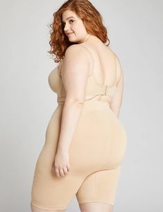 Available in Plus Size. Everyday Shaping ultra high-waist short has targeted lower tummy control that keeps everything looking and feeling secure. Built-in booty lift ensures it won't flatten or squish your rear. Smooth construction and seams for no VPL (visible panty lines). Ultra high waistband slims the waist and meets the bra line for a smooth silhouette. Full coverage to mid-thigh helps prevent chafing. CONTROL LEVEL 2: Medium Shaping Item Number #359751Imported Plus Size PantyCacique Intim Bra Cup Sizes, Dress For Success, Buy Shoes, Lane Bryant, High Waisted Shorts, Shapewear, Beauty Fashion, Beauty Tips, Autumn Fashion