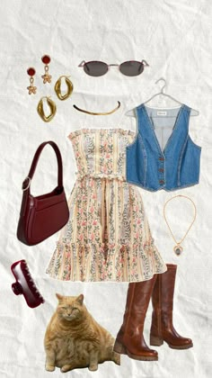 Modest Mouse Concert Outfit, Farmers Market Outfit Aesthetic, Fall Farmers Market Outfit, Pheobe Buffay Outfit, Cute Picnic Outfits, Phoebe Buffay, Aesthetic Fits, Hozier