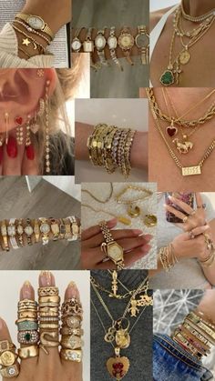 Different Types Of Jewellery, Old School Jewelry, Extravagant Jewelry, Chunky Gold Jewelry, Xoxo Jewelry, Dope Jewelry Accessories, Dark Jewelry, Tiktok Fashion, Bracelets And Rings