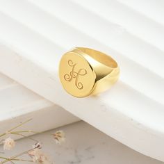 Gold Initial Signet Ring,Personalized Monogram Ring,Engraved Signet Ring,Custom Initial Ring,Mothers Day Gift,Letter Ring ABOUT PRODUCTS; Handmade with 14k Gold,925 Solid Sterling Silver We have color options. Silver Gold Rose gold Product Name: Custom Signet Ring - Elegant Family Heritage Collection Product Description: Presenting with pride by DreamNecklaceArt: A part of the Elegant Family Heritage Collection, this custom-designed Signet Ring brings together elegance and your loved ones. Each Luxury Formal Initial Ring With Monogram, Luxury Classic Initial Ring As Gift, Luxury Engraved Initials Ring For Men, Luxury Monogram Initial Ring For Gift, Luxury Oval Signet Ring With Initials, Luxury Oval Personalized Initial Ring, Luxury Heirloom Initial Ring With Monogram, Luxury Personalized Oval Initial Ring, Luxury Polished Finish Initial Ring As Gift