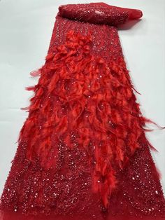 Luxury feather lace fabric for bridal lace fabric by selling 5 yards/lot ,it is suitable Occasion formal,party dress,church dress, celebration,normal dress Church Dress, Beaded Lace Fabric, Bridal Lace Fabric, Nigerian Lace, Beaded Tulle, Air Cargo, Wedding Lace, Church Dresses, Formal Party Dress