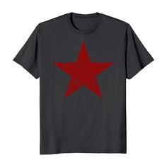 * Very soft and comfortable mid-weight premium quality T-shirt, professionally printed and shipped from USA * 100% combed ring-spun cotton, except Athletic Heather (85%/15% Cotton/Viscose) and all other Heathers (60%/40% cotton/polyester). Red Star, 30 And Single, Cotton Viscose, Quality T Shirts, Everyday Style, Combed Cotton, Effortless Style, Everyday Fashion, Daily Wear