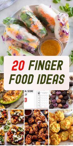 20 finger food ideas that are easy to make and delicious