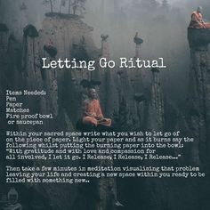 Letting Go Ritual, Spiritual Journals, Spiritual Cleansing, Spiritual Wisdom, Feb 4