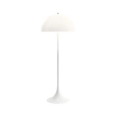 a white table lamp on a white background