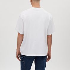 100% organic cotton Length: 29 Machine wash Model is 6'2 (188cm) and wears a size M Style No. CT260 White Relaxed Fit Organic Cotton T-shirt, Basic Boxy Fit Organic Cotton T-shirt, White Relaxed Fit Cotton Jersey T-shirt, Basic Relaxed Fit Organic Cotton Top, Basic Relaxed Fit Tops In Organic Cotton, Cotton Relaxed Fit T-shirt For Streetwear, Relaxed Fit Cotton T-shirt For Streetwear, Cotton Boxy Fit Graphic Print T-shirt, Cotton Boxy Fit T-shirt With Graphic Print