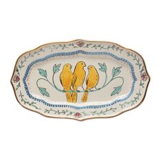 PRICES MAY VARY. This cottage-inspired ceramic platter showcases an elegant silhouette with a scalloped edge and hand-painted bird design Display in a living space of any style from cottage to boho Intended for decorative use only Made from dolomite 12.25 inches L x 7.5 inches W x 1.25 inches H Decor Organization Ideas, Clay Cafe, Hutch Ideas, Ceramic Platter, Wreath Wall Decor, Ceramic Platters, Decorative Dish, Kitchen Farmhouse, Creative Co Op